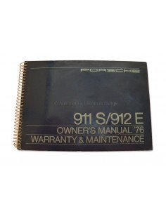 1976 PORSCHE 911 S & 912 E INSTRUCTIEBOEKJE ENGELS USA
