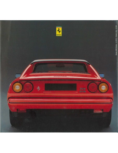 1985 FERRARI 328 GTB BROCHURE 387/85
