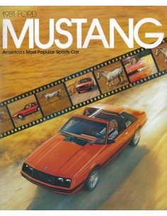1981 FORD MUSTANG BROCHURE ENGELS USA