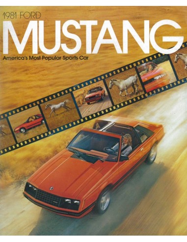 1981 FORD MUSTANG BROCHURE ENGELS USA