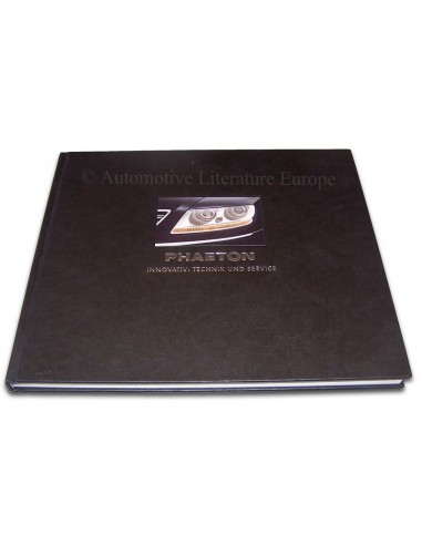 2002 VOLKSWAGEN PHAETON HARDCOVER BROCHURE DUITS