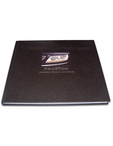2002 VOLKSWAGEN PHAETON HARDCOVER BROCHURE DUITS