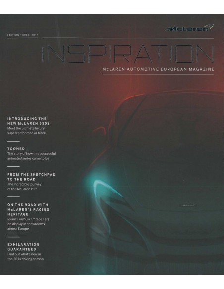 2014 MCLAREN INSPIRATION MAGAZINE ENGELS