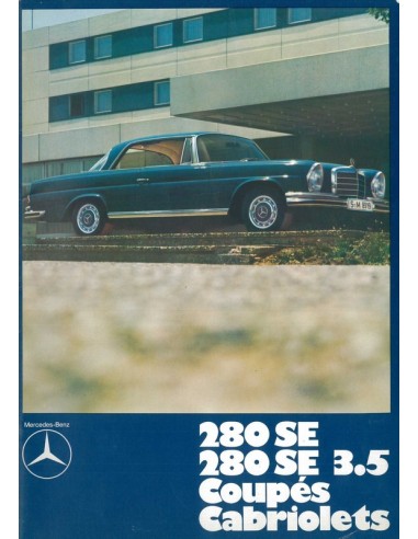 1971 MERCEDES BENZ 280 SE COUPE CABRIOLET BROCHURE DUITS