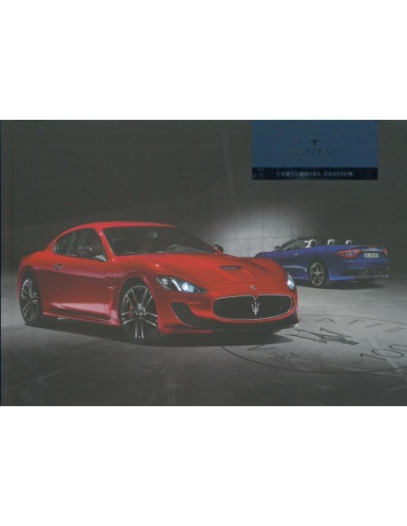 2015 MASERATI GRANCABRIO MC GRATURISMO MC STRADALE CENTENNIAL EDITION BROCHURE ENGELS