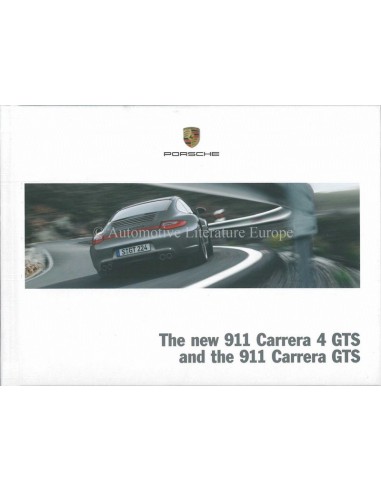 2012 PORSCHE 911 CARRERA GTS HARDCOVER BROCHURE ENGELS