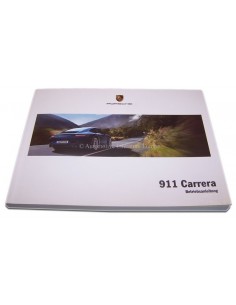 2013 PORSCHE 911 CARRERA INSTRUCTIEBOEKJE DUITS