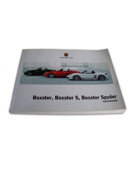 2011 PORSCHE BOXSTER & S & SPYDER INSTRUCTIEBOEKJE DUITS