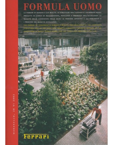 2002 FERRARI FORMULA UOMO BROCHURE 1832/02