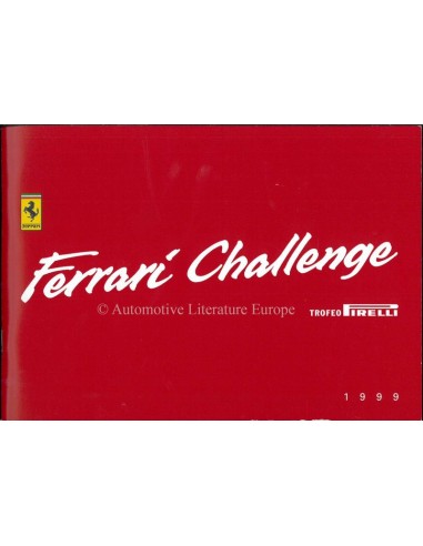 1999 FERRARI CHALLENGE TROFEO PIRELLI BROCHURE ITALIAANS