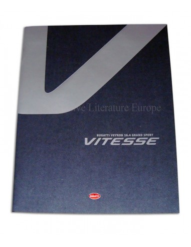 2012 BUGATTI EB 16.4 VEYRON GRAND SPORT VITESSE  KLANTEN BROCHURE CHINEES