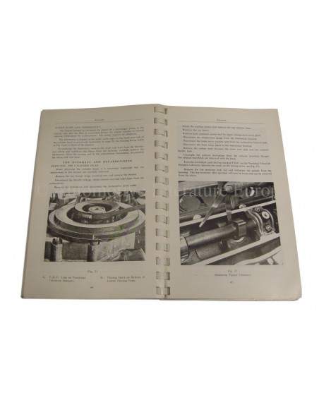 1963 ASTON MARTIN DB4 & G.T. INSTRUCTIEBOEKJE ENGELS
