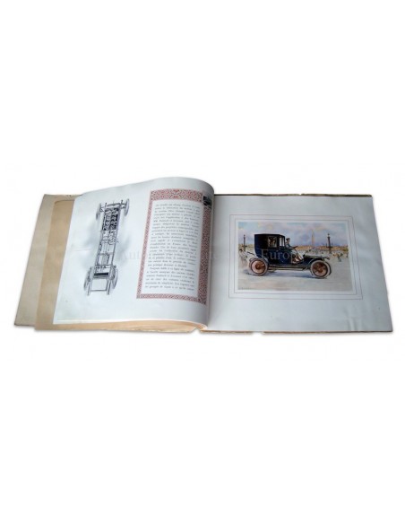 1904 PANHARD LEVASSOR PHAETON LANDAULET BROCHURE FRANS