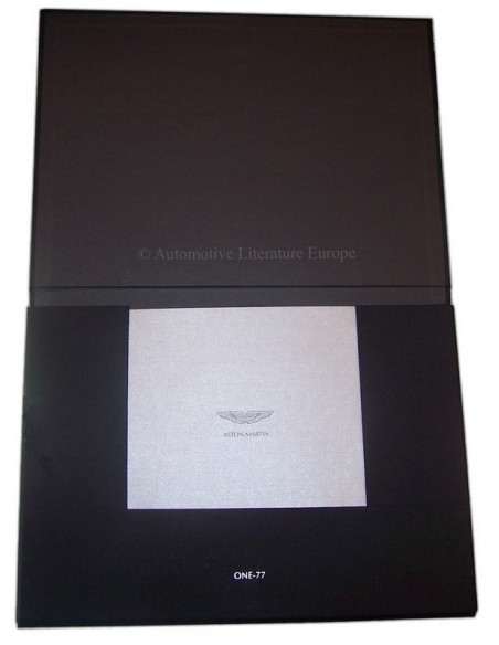 2012 ASTON MARTIN ONE-77 PORTFOLIO HARDCOVER BROCHURE ENGELS