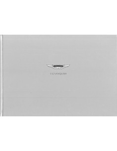 2002 ASTON MARTIN V12 VANQUISH HARDCOVER BROCHURE ENGELS