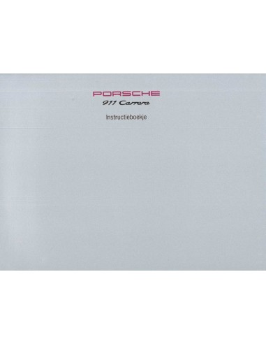 1994 PORSCHE 911 CARRERA INSTRUCTIEBOEKJE NEDERLANDS