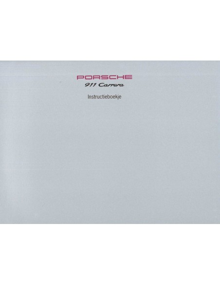 1994 PORSCHE 911 CARRERA INSTRUCTIEBOEKJE NEDERLANDS