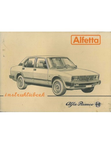 1981 ALFA ROMEO ALFETTA INSTRUCTIEBOEKJE NEDERLANDS