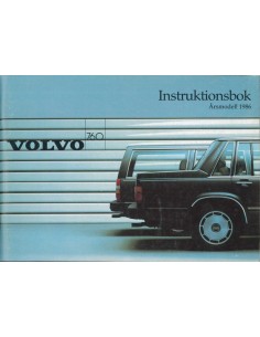 1986 VOLVO 760 INSTRUCTIEBOEKJE ZWEEDS