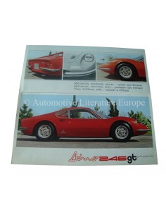 1969 FERRARI DINO 246GT BROCHURE 29/69 2