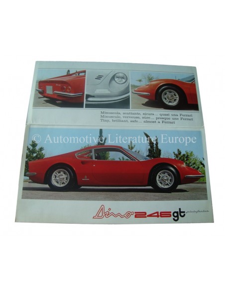 1969 FERRARI DINO 246GT BROCHURE 29/69