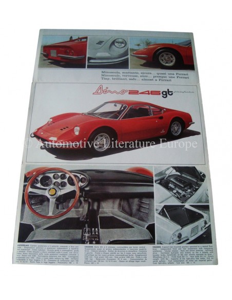 1969 FERRARI DINO 246GT BROCHURE 29/69