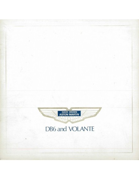 1969 ASTON MARTIN DB6 & VOLANTE BROCHURE ENGLISH