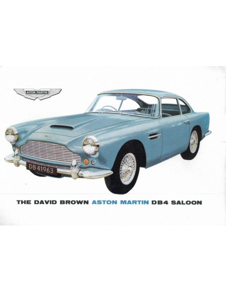 1963 ASTON MARTIN DB4 SALOON BROCHURE 