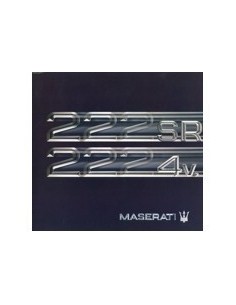 1992 MASERATI 222 SR 4V. BROCHURE FRANS DUITS