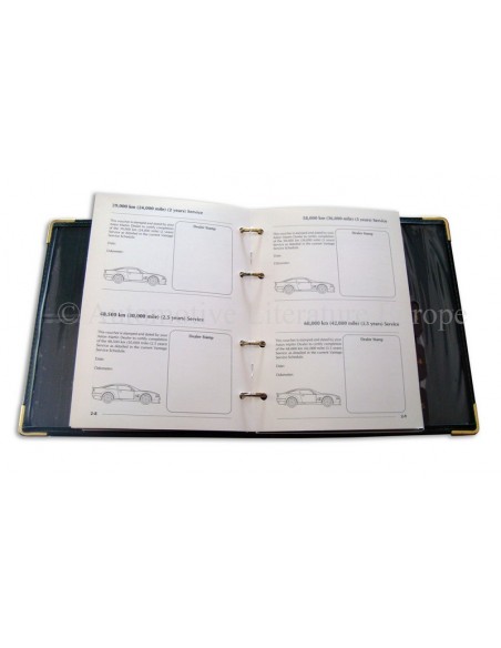 1998 ASTON MARTIN VANTAGE INSTRUCTIEBOEKJE ENGELS
