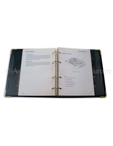 1998 ASTON MARTIN VANTAGE INSTRUCTIEBOEKJE ENGELS