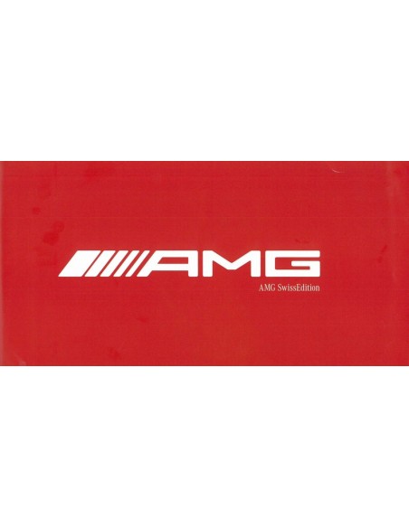 2010 MERCEDES BENZ C63 AMG SWISSEDITION BROCHURE DUITS