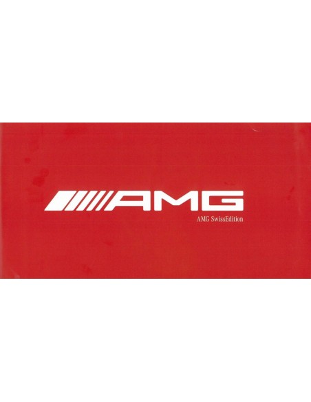 2010 MERCEDES BENZ C63 AMG SWISSEDITION BROCHURE DUITS