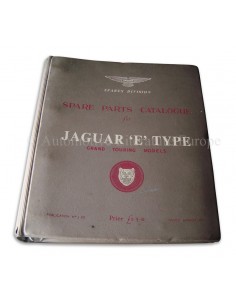 1961 JAGUAR E TYPE GRAND TOURING ONDERDELENHANDBOEK ENGELS