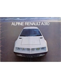 1972 ALPINE A310  BROCHURE FRANS