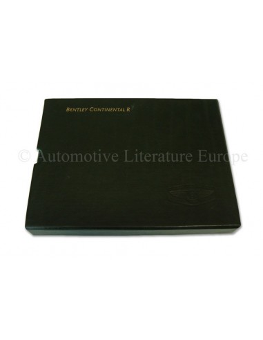 1999 BENTLEY CONTINENTAL R INSTRUCTIEBOEKJE ENGELS