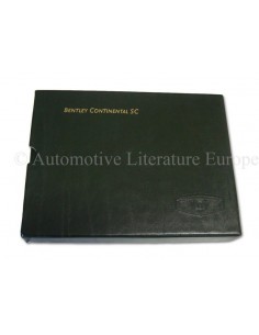 1999 BENTLEY CONTINENTAL SC INSTRUCTIEBOEKJE DUITS