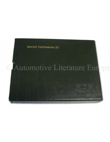 1999 BENTLEY CONTINENTAL SC INSTRUCTIEBOEKJE DUITS