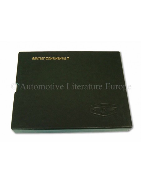 1999 BENTLEY CONTINENTAL T INSTRUCTIEBOEKJE ENGELS
