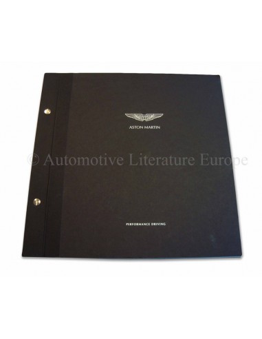 2001 ASTON MARTIN PERFORMANCE DRIING HARDCOVER BROCHURE ENGELS