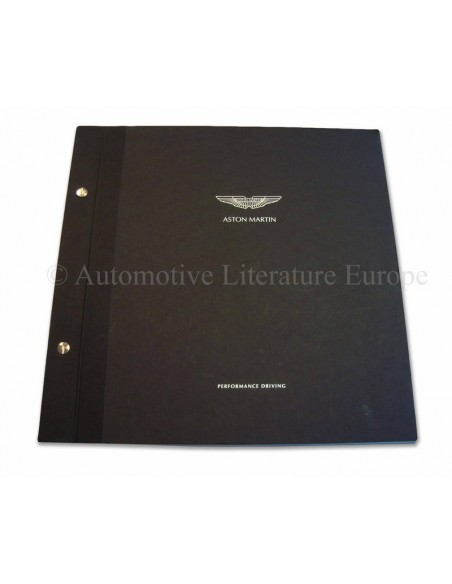 2001 ASTON MARTIN PERFORMANCE DRIING HARDCOVER BROCHURE ENGELS