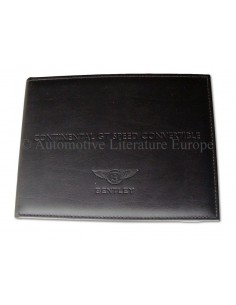 2013 BENTLEY GT SPEED CONVERTIBLE INSTRUCTIEBOEKJE ENGELS