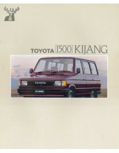 1988 TOYOTA 1500 KIJANG BROCHURE INDONESISCH ENGELS 