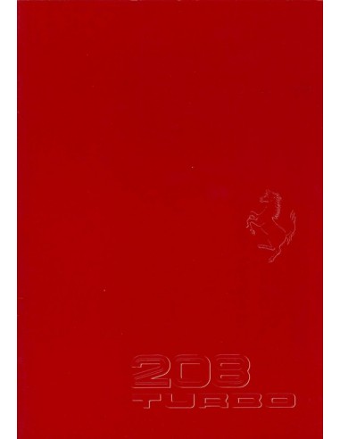 1982 FERRARI 208 TURBO BROCHURE ITALIAANS 235/82