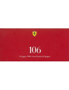 1996 FERRARi 106 GRAN PREMIO DI SPAGNA KAART