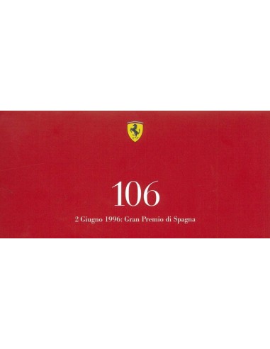 1996 FERRARi 106 GRAN PREMIO DI SPAGNA KAART