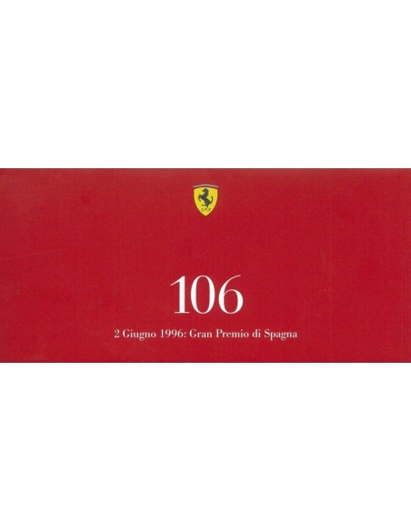1996 FERRARi 106 GRAN PREMIO DI SPAGNA KAART