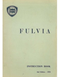 1970 LANCIA FULVIA BERLINA INSTRUCTIEBOEKJE ENGELS