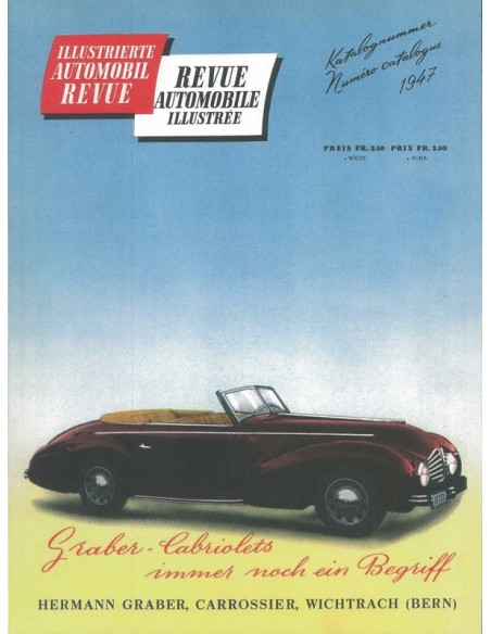 1947 AUTOMOBIL REVUE JAARBOEK DUITS FRANS