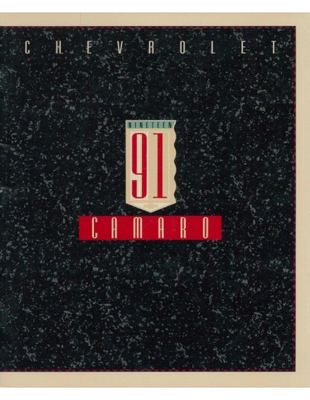 1991 CHEVROLET CAMARO BROCHURE ENGELS
